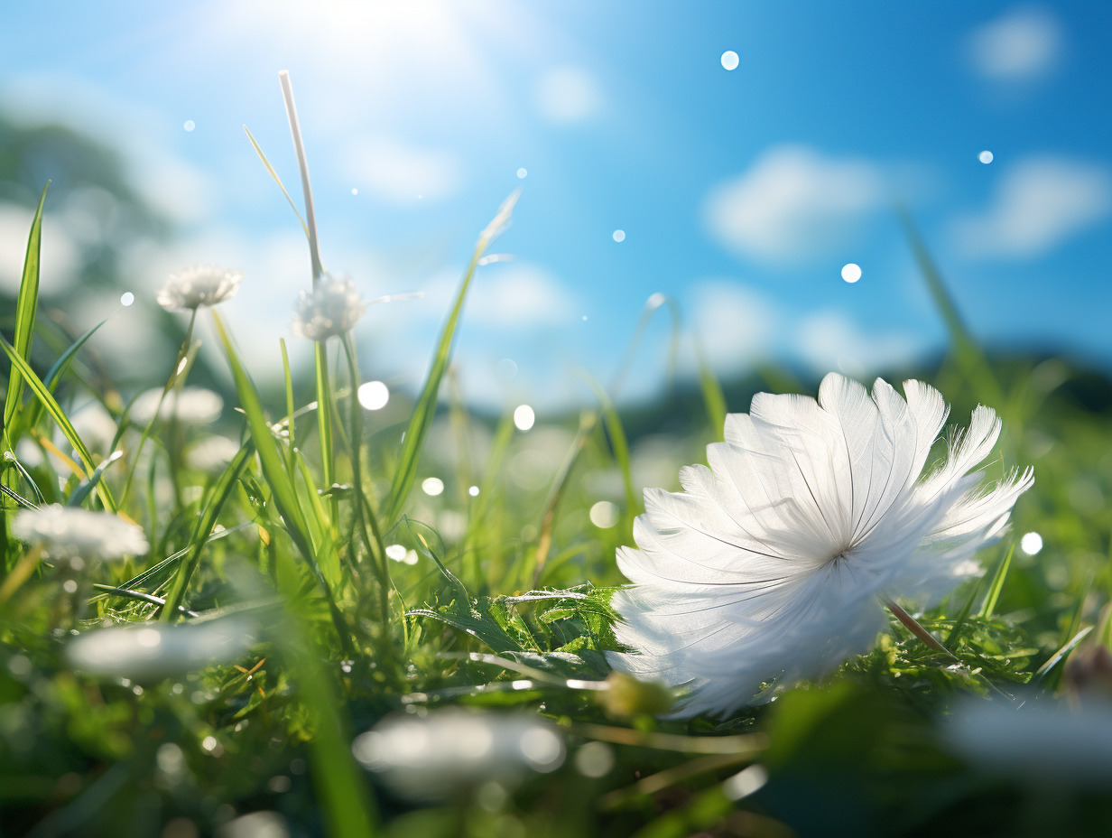 plume blanche